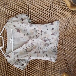 💜NWT WOMEN'S SILK V-NECK BLOUSE